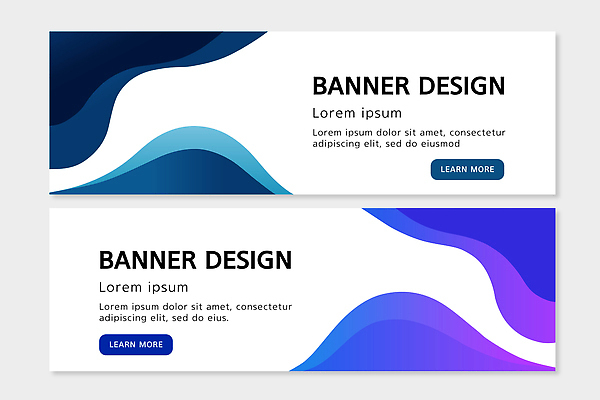 모양 템플릿 디자인 배너 배너템플릿 가로배너 컬러 텍스트 커뮤니케이션 그래픽 파란색 홈페이지 보라색 알림 예시 스타일 배너세트 AI파일 가로 세트 파일형식 벡터