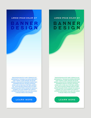 템플릿 디자인 배너 배너템플릿 세로배너 물결 컬러 곡선 텍스트 버튼 그래픽 초록색 파란색 홈페이지 웹 정보 알림 마케팅 배너세트 AI파일 선 인터넷 세로 세트 파일형식 벡터