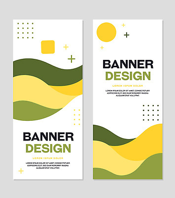 템플릿 디자인 배너 배너템플릿 예술 컬러 패턴 비즈니스 텍스트 그래픽 초록색 노란색 알림 마케팅 창의력 AI파일 무늬 파일형식 벡터