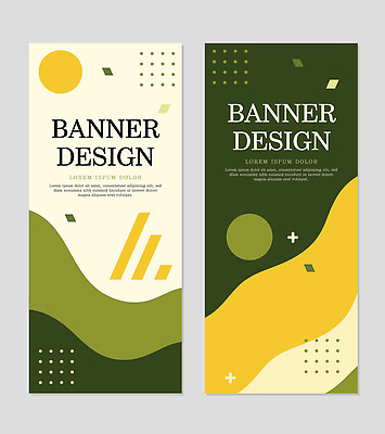 모양 템플릿 디자인 배너 배너템플릿 컬러 패턴 곡선 텍스트 그래픽 초록색 노란색 사각형 점 원형 예시 AI파일 도형 선 무늬 파일형식 벡터