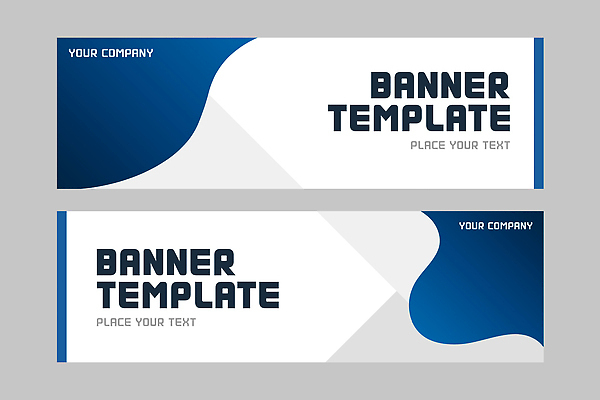 템플릿 디자인 배너 배너템플릿 가로배너 회사 텍스트 그래픽 파란색 다양 흰색 알림 단순화된 배너세트 추가 사용자 AI파일 컬러 다수 비즈니스 가로 세트 파일형식 벡터