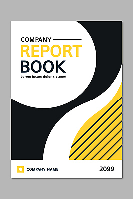 템플릿 표지디자인 디자인 표지 북커버 회사 책 노란색 검은색 커버 기록 업무 책상 보고서 문서 내용 출판 공급 이미지템플릿 AI파일 컬러 가구 비즈니스 작업 파일형식 벡터