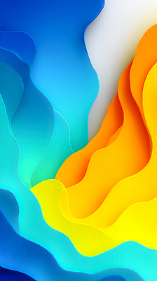 JPG 모양 편집이미지 디자인 물결 예술 컬러 백그라운드 곡선 파란색 주황색 흐름 감각 웨이브 조화 비율 이미지편집 AI컴퓨터그래픽 AI콘텐츠 선 컨셉 파일형식