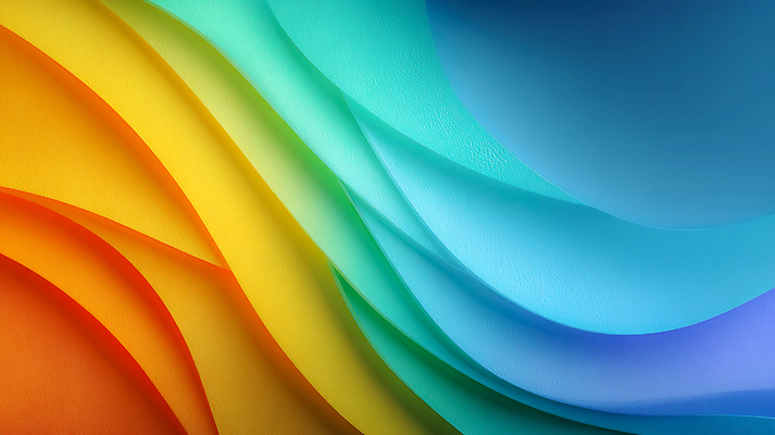 JPG 모양 편집이미지 디자인 물결 예술 컬러 백그라운드 곡선 그래픽 초록색 파란색 노란색 주황색 웨이브 층 이미지편집 AI컴퓨터그래픽 AI콘텐츠 선 파일형식