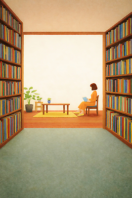 JPG 식물 의자 일러스트 탁자 책장 앉기 책 소파 독서 햇빛 주황색 방 교양 도서관 청소 국내일러스트 AI일러스트 AI콘텐츠 교육 컬러 가구 모션 태양 파일형식