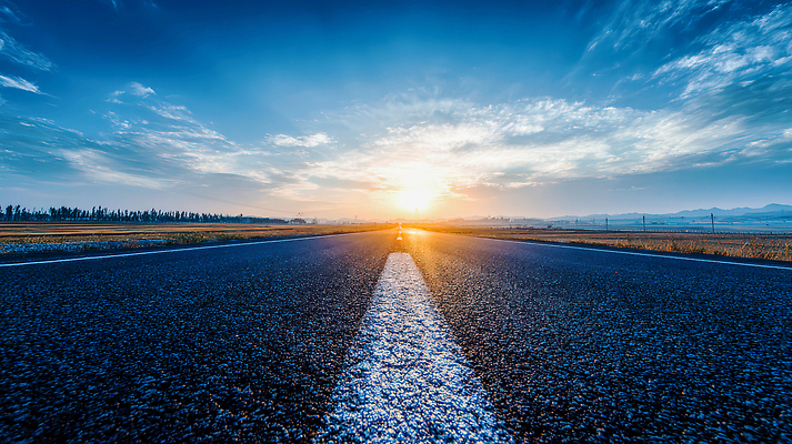 JPG 편집이미지 도로 길 컬러 여행 자연 하늘 거리 풍경 빛 태양 일출 순간 편집실사 AI포토 AI콘텐츠 자연요소 교통시설 노을 CG 생태계 파일형식
