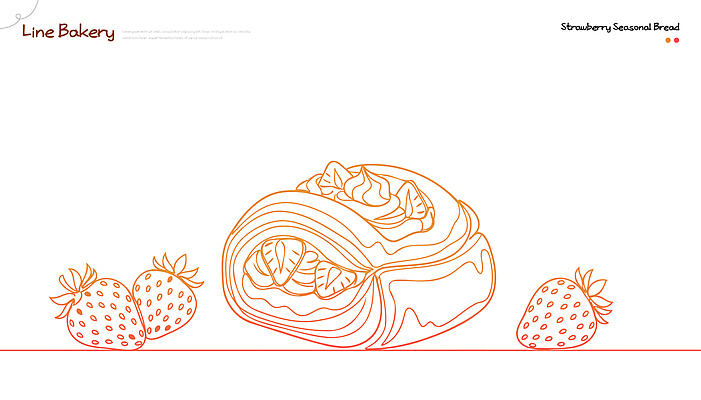 디자인 계절 선 음식 빵 과일 라인일러스트 일러스트 딸기 스튜디오 디저트 디지털 빵집 달콤 그림 롤 부드러움 먹거리 스타일 맛있는 국내일러스트 AI파일 상점 감각 맛 파일형식 벡터