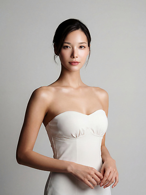 JPG 모델 편집이미지 드레스 여자 패션 포즈 스튜디오 조명 뷰티 카메라 촬영 회색 흰색 뷰티풀 의료성형뷰티 스타일 편집실사 AI인물포토 AI콘텐츠 옷 컬러 사람 전자제품 CG 파일형식 AI포토