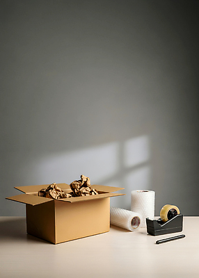 JPG 편집이미지 이동 포장 탁자 주택 일상 사무실 햇빛 사무용품 종이상자 오브젝트 택배 테이프 정리 포장재료 편집실사 AI컴퓨터그래픽 AI콘텐츠 가구 컨셉 비즈니스 문구용품 건물 라이프 상자 태양 운송업 CG 파일형식