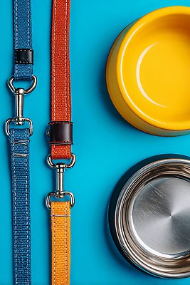 JPG 편집이미지 그릇 디자인 물 파란색 반려동물 노란색 금속 촬영 장비 도구 강아지 먹이 오브젝트 목줄 편집실사 반려용품 AI포토 AI콘텐츠 자연요소 동물 식기 컬러 재질 개 CG 파일형식