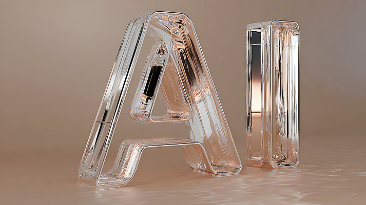 JPG 모양 편집이미지 문자 디자인 예술 컬러 백그라운드 탁자 조명 기술 창조 반사 투명 아크릴 AI_인공지능 이미지편집 AI컴퓨터그래픽 AI콘텐츠 가구 재질 파일형식