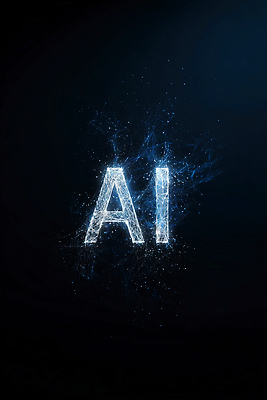 JPG 편집이미지 문자 디자인 백그라운드 미래 기술 빛 디지털 스크린 자료 입자 혁명 창의성 AI_인공지능 이미지편집 AI컴퓨터그래픽 AI콘텐츠 컨셉 파일형식