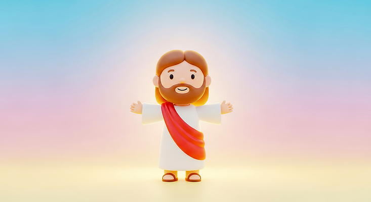 JPG 편집이미지 캐릭터 손 백그라운드 모션 기쁨 표현 예수 장면 환영 등장 스타일 편집3D 감정 신체부위 3D 신_종교 파일형식