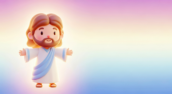 JPG 편집이미지 캐릭터 디자인 종교 문화 상징 컬러 백그라운드 팔벌리기 밝음 이야기 사람 예수 소프트웨어 편집3D AI컴퓨터그래픽 AI콘텐츠 모션 3D 신_종교 파일형식