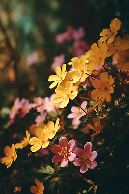 JPG 식물 편집이미지 꽃잎 꽃 화초 자연 하늘 생명 풍경 햇빛 정원 봄 촉촉함 들꽃 편집실사 AI포토 AI콘텐츠 계절 태양 젖음 CG 생태계 파일형식