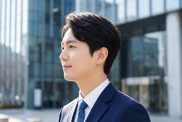 JPG 편집이미지 남자 생각 회사 비즈니스 모션 아침 직장 표정 사람 정장 건물 태양 도시 모던 의료성형뷰티 편집실사 AI인물포토 AI콘텐츠 주간 자연요소 건축물 옷 CG 파일형식 AI포토
