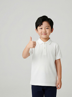 JPG 편집이미지 손 옷 어린이 백그라운드 셔츠 미소 소년 회색 엄지손가락 흰색 표현 긍정 의료성형뷰티 편집실사 AI인물포토 AI콘텐츠 남자 컬러 컨셉 상의 손가락 표정 사람 신체부위 CG 파일형식 AI포토