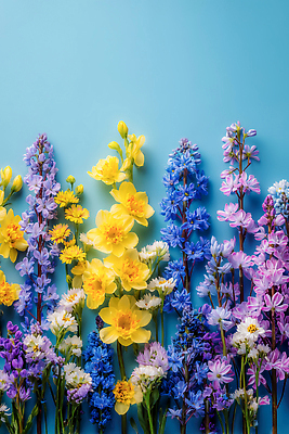 JPG 식물 편집이미지 계절 꽃 분홍색 컬러 백그라운드 자연 생명 노란색 보라색 다양 배열 화사함 꽃프레임 뷰티풀 편집실사 AI포토 AI콘텐츠 다수 컨셉 프레임 CG 생태계 파일형식