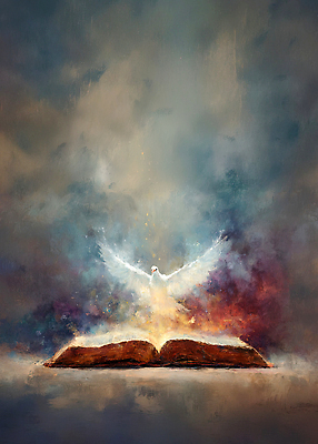 JPG 상징 컬러 일러스트 자연 하늘 불꽃 형상 책 빛 꿈 자유 신비 사건 그림 비둘기 장면 순간 영감 국내일러스트 AI일러스트 AI콘텐츠 컨셉 조류 불 생태계 파일형식