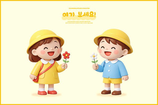 PSD 편집이미지 캐릭터 손 옷 꽃 행복 어린이 모션 3D캐릭터 웃음 소녀 소년 파란색 노란색 유치원 유치원생 즐거움 편집3D 식물 여자 교육 남자 감정 컬러 표정 사람 신체부위 3D 파일형식