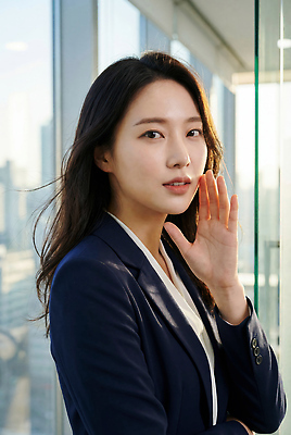 JPG 편집이미지 여자 비즈니스 아침 직장 풍경 정장 손짓 사무실 햇빛 도시 작업 직장인 자신감 모던 기획 의료성형뷰티 편집실사 AI인물포토 AI콘텐츠 주간 직업 옷 감정 회사 모션 사람 태양 CG 파일형식 AI포토