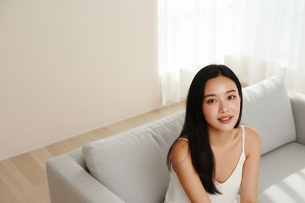 JPG 편집이미지 여자 창문 건강 미소 일상 빛 소파 카메라 촬영 방 편안함 쉬는시간 의료성형뷰티 편집실사 AI인물포토 AI콘텐츠 의자 휴식 표정 사람 라이프 전자제품 감각 CG 파일형식 AI포토