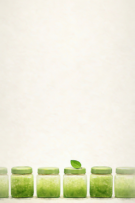 JPG 식물 줄 음식 잎 일러스트 재료 자연 유리병 디저트 수채화 요리 장식 초록색 상품 준비 일렬 젤리 국내일러스트 AI일러스트 AI콘텐츠 컬러 병_용기 생태계 파일형식