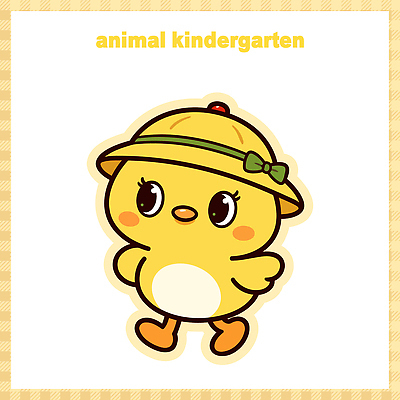 동물 캐릭터 교육 행복 리본 어린이 일러스트 모션 놀이 하늘 동화 병아리 노란색 걷기 귀여움 유치원 즐거움 그림 일러캐릭터 AI파일 감정 컬러 컨셉 조류 사람 파일형식 벡터