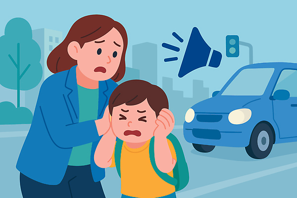 도로 어린이 교통 일러스트 자동차 엄마 거리 스트레스 안전 공해 환경 소리 도심 보호 신호등 무서움 집중 귀마개 걱정 귀 소음 보호자 불편함 국내일러스트 AI파일 잡화 감정 길 육상교통 컨셉 가족 교통시설 사람 신체부위 도시 감각 파일형식 벡터
