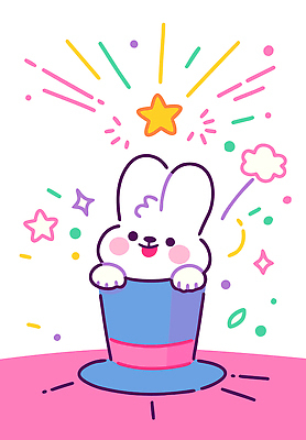 동물 캐릭터 별 어린이 컬러 백그라운드 일러스트 놀이 장식 여름 귀여움 토끼 즐거움 그림 마법 생동감 환상 국내일러스트 AI파일 자연요소 계절 감정 컨셉 포유류 사람 반려동물 파일형식 벡터