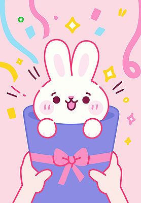 손 컬러 일러스트 선물 웃음 장식 반짝임 상자 장난감 파티 귀여움 기쁨 꿈 축하 토끼 즐거움 놀림 국내일러스트 AI파일 감정 컨셉 포유류 모션 표정 이벤트 신체부위 반려동물 파일형식 벡터