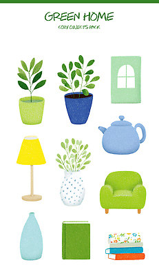 PSD 식물 디자인 컬러 가구 스티커 의자 일러스트 재료 자연 탁자 조명 주택 장식 책 초록색 인테리어 환경 꽃병 편안함 찻주전자 순수 오브젝트 유기농 국내일러스트 웰빙 꽃 생활용품 컨셉 주전자 건물 감각 생태계 파일형식