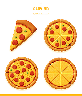 PSD 모델 편집이미지 음식 조각 토마토 채소 디저트 치즈 피자 패스트푸드 육류 장식 세트 장난감 3D 점토 드로잉 엘리먼트 편집3D 식재료 유제품 서양음식 미술 인스턴트 디지털합성 파일형식