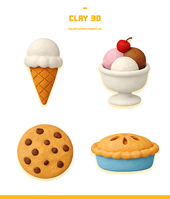모양 PSD 편집이미지 음식 컬러 조각 아이스크림 디저트 패스트푸드 장식 3D 쿠키 점토 아이스크림콘 과일아이스크림 엘리먼트 초코칩 편집3D 초콜릿 인스턴트 디지털합성 콘 파일형식