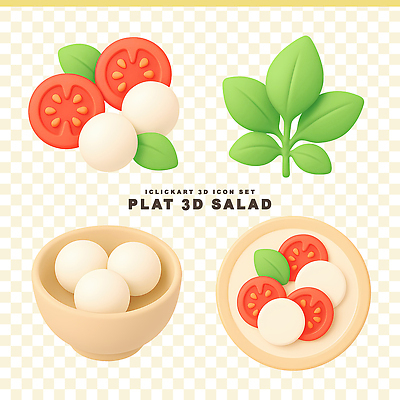 PSD 편집이미지 그릇 디자인 음식 컬러 토마토 채소 재료 요리 식사 샐러드 신선 바질 모짜렐라치즈 편집3D 식기 치즈 3D 파일형식