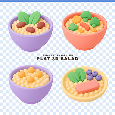 모양 PSD 편집이미지 그릇 디자인 음식 컬러 채소 과일 재료 요리 보라색 주황색 샐러드 플라스틱 편집3D 식기 재질 3D 파일형식