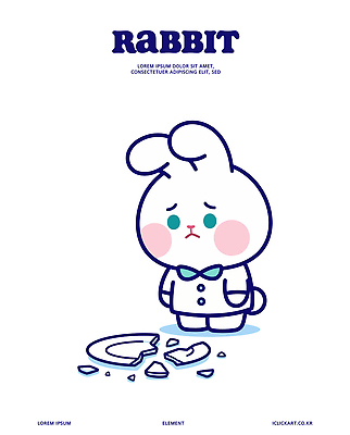 직업 캐릭터 옷 감정 동물캐릭터 컨셉 포유류 사람 반려동물 토끼 파일형식 벡터 슬픔 정장 귀여움 표정 동물 어린이 아기자기 디자인 표현 이야기 일러캐릭터 일러스트 AI파일 요리사 토끼캐릭터