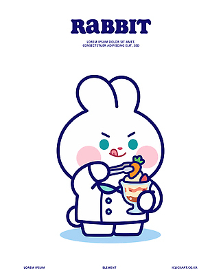직업 캐릭터 감정 음식 동물캐릭터 컨셉 포유류 모션 디저트 반려동물 토끼 맛 파일형식 벡터 요리사 아이스크림 먹기 요리 귀여움 디자인 조리대 즐거움 과자 달콤 일러캐릭터 일러스트 AI파일 토끼캐릭터
