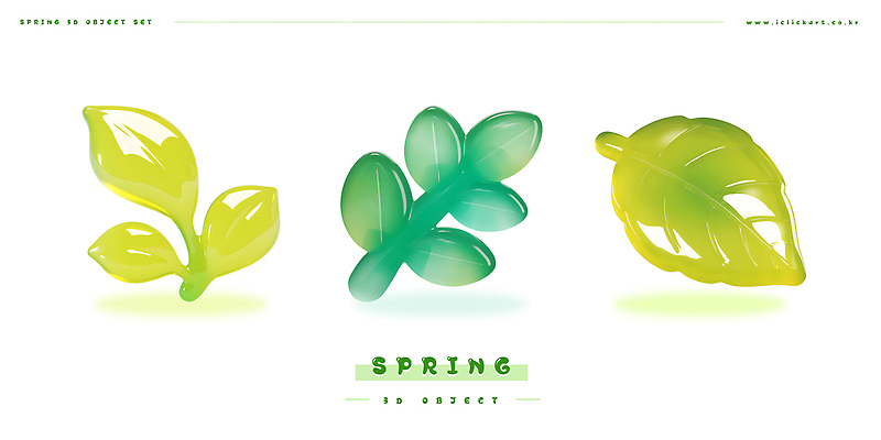 모양 PSD 식물 편집이미지 디자인 예술 컬러 잎 곡선 자연 그래픽 장식 초록색 봄 오브젝트 그림 질감 젤리 편집3D 계절 선 디저트 3D 생태계 파일형식