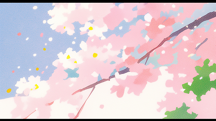 JPG 나무 사계절 꽃잎 컬러 일러스트 자연 하늘 날리기 한국 풍경 여러명 봄 산책 벚꽃 꽃놀이 만개 뷰티풀 국내일러스트 AI일러스트 AI콘텐츠 식물 계절 꽃 아시아 다수 모션 휴식 사람 축제 생태계 파일형식