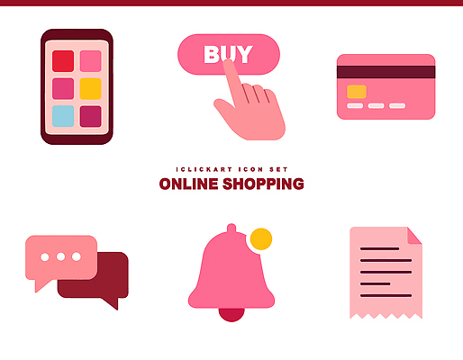 디자인 일러스트 스마트폰 쇼핑 웹 거래 초인종 구매 알림 결제 온라인쇼핑 목록 채팅 국내일러스트 AI파일 인터넷 핸드폰 스마트기기 종 온라인 파일형식 벡터