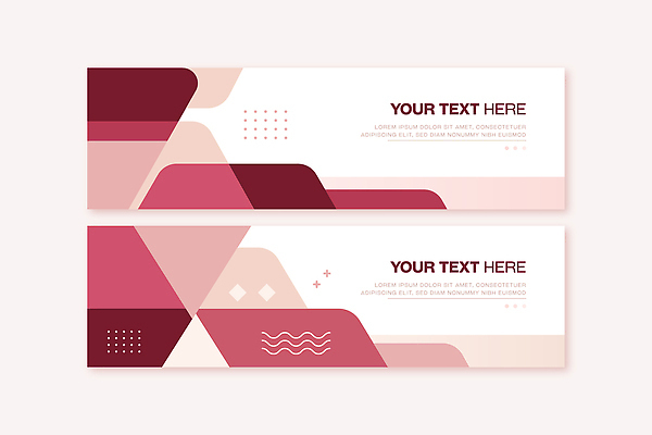 모양 도형 템플릿 디자인 배너 배너템플릿 분홍색 컬러 패턴 텍스트 그래픽 장식 막대기 배열 모던 구성 활용 AI파일 컨셉 무늬 파일형식 벡터