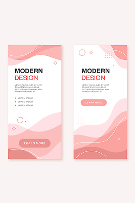 템플릿 디자인 배너 배너템플릿 세로배너 분홍색 컬러 텍스트 그래픽 정보 표현 모던 레이아웃 주목 스타일 AI파일 세로 파일형식 벡터