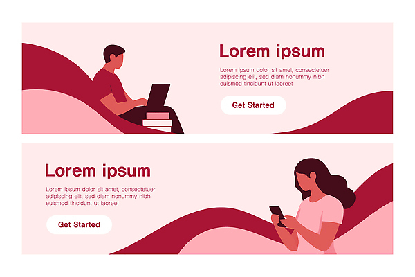 템플릿 배너템플릿 여자 교육 남자 인터넷 모바일 기술 스마트폰 핸드폰 컴퓨터 사무실 디지털 기계 작업 온라인 AI파일 배너 비즈니스 사람 전자제품 스마트기기 파일형식 벡터