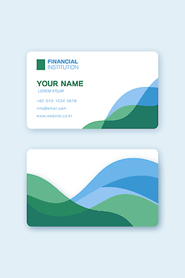 템플릿 디자인 컬러 그래픽 초록색 파란색 정보 이름 모던 뒷면 앞면 연락처 예시 이미지템플릿 AI파일 파일형식 벡터
