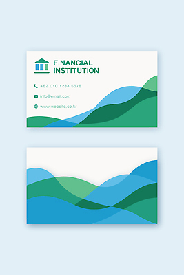 템플릿 무늬 비즈니스 경제 파일형식 벡터 명함 금융 디자인 연락처 컬러 물결 패턴 기관 앞면 뒷면 회사 이미지템플릿 AI파일