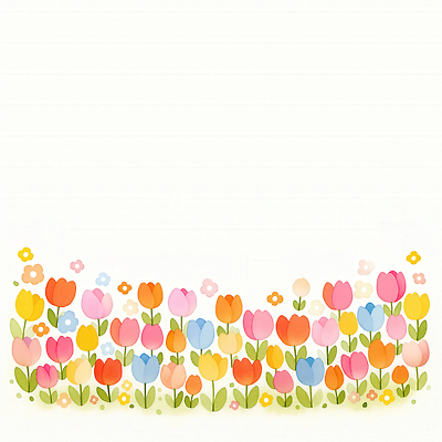 JPG 모양 식물 꽃 감정 줄 컬러 일러스트 자연 날씨 풍경 잔디 장식 햇빛 환경 정원 봄 튤립 꽃집 화사함 뷰티풀 국내일러스트 AI일러스트 AI콘텐츠 계절 컨셉 태양 상점 생태계 파일형식