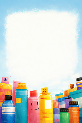 JPG 모양 디자인 어린이 예술 컬러 백그라운드 일러스트 하늘 문구용품 통 그래픽 페인트 장비 작업 색칠 크기 즐거움 오브젝트 그림 창의성 창작 국내일러스트 AI일러스트 AI콘텐츠 감정 사람 파일형식