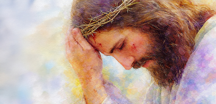 JPG 기독교 종교 십자가 일러스트 믿음 성경 고통 기도 마음 표현 예수 화가 희생 찬양 가시면류관 복음 인물화 국내일러스트 AI일러스트 AI콘텐츠 직업 감정 종교용품 신_종교 그림 파일형식