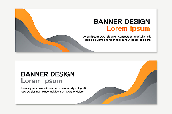 모양 템플릿 디자인 배너 배너템플릿 가로배너 컬러 추상 그래픽 검은색 주황색 회색 현수막 알림 마케팅 예시 웹디자인 AI파일 무늬 가로 파일형식 벡터
